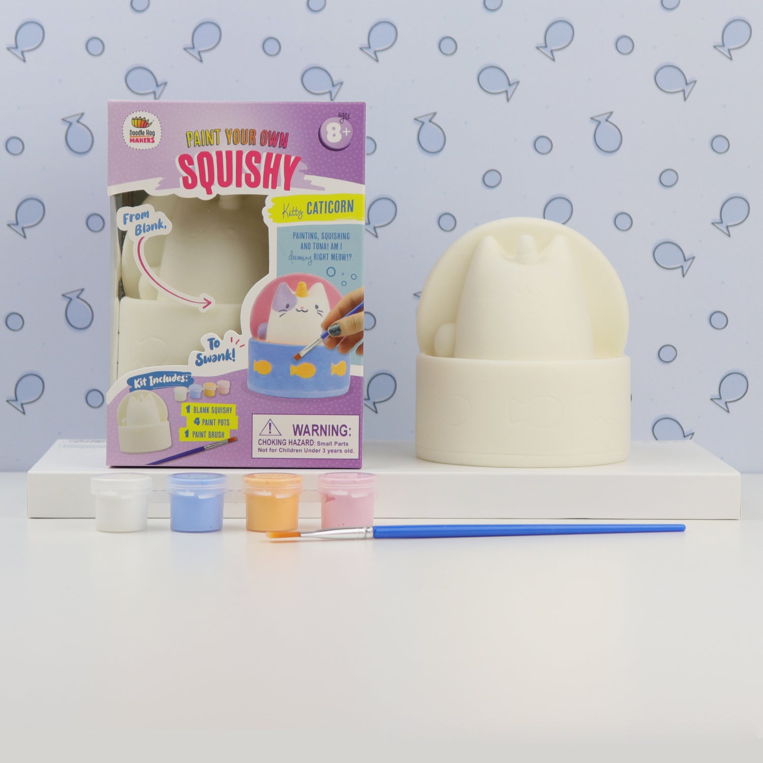 Original DIY Paint Your Own Squishies Kit. Elephant Squishy Painting Kit Slow