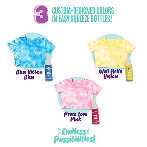 Doodle Hog Blue Colors Tie Dye Kit in Beach Bum Blue Tie Dye – Custom Clothing Dye with 6 Refills for Summer Activities for Kids - Tie Dye Party