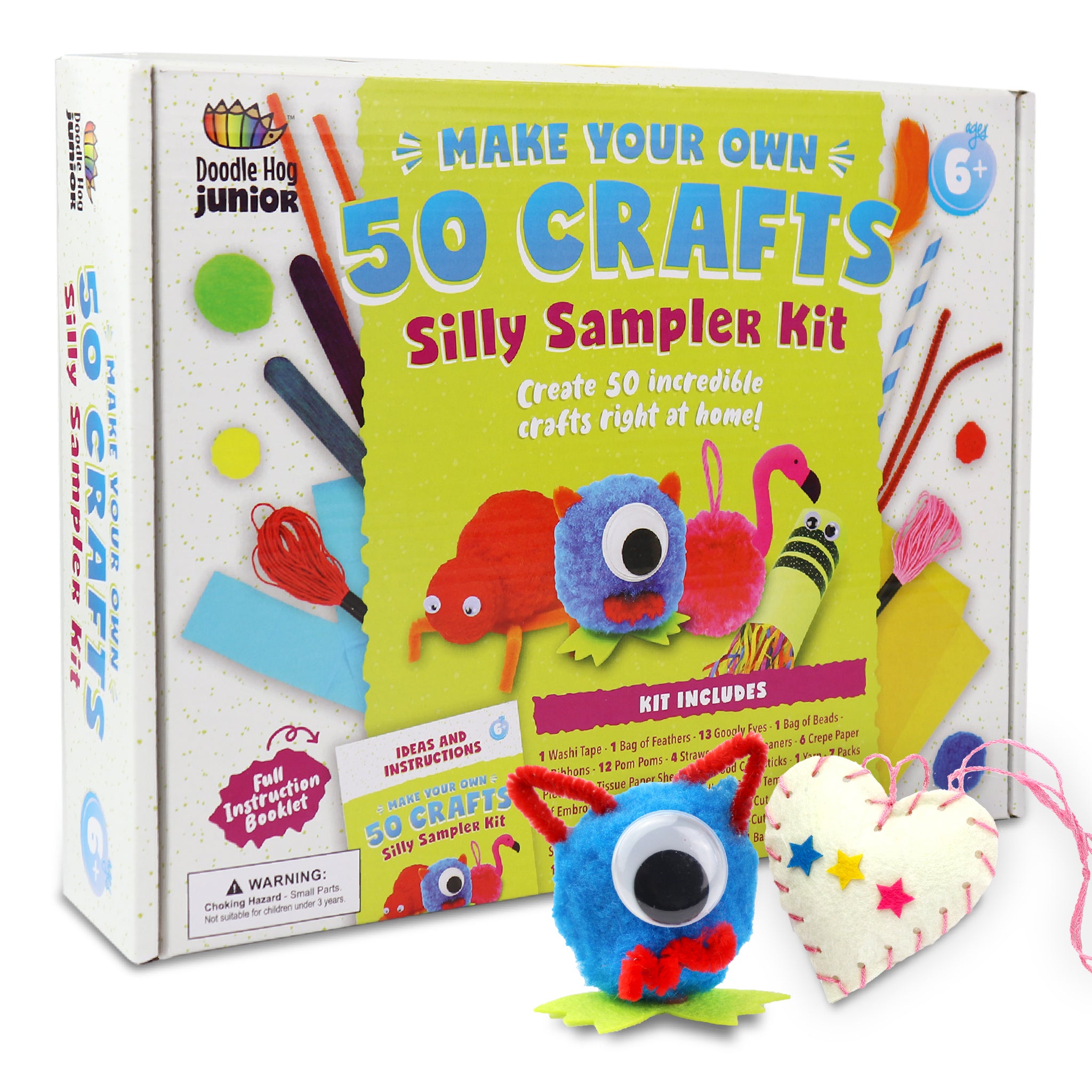 Little Jupiter DIY Pom Pom Art - Makes 3 Art Pieces -Boy & Girl Crafts for  Kids Age 3-5 - Toddler Crafts Ages 3-5 - Pom Pom Arts and Crafts - Art