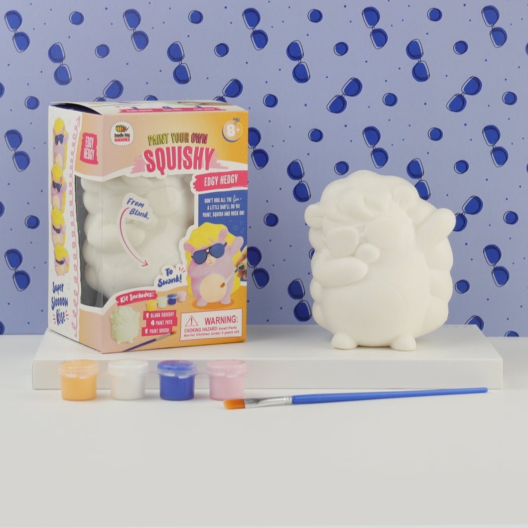Doodle Hog Original DIY Paint Your Own Squishies Kit.Sloth Squishy Painting Kit Slow Rise Squishes Paint. Ideal Arts and Crafts, Gift and Anxiety Reli