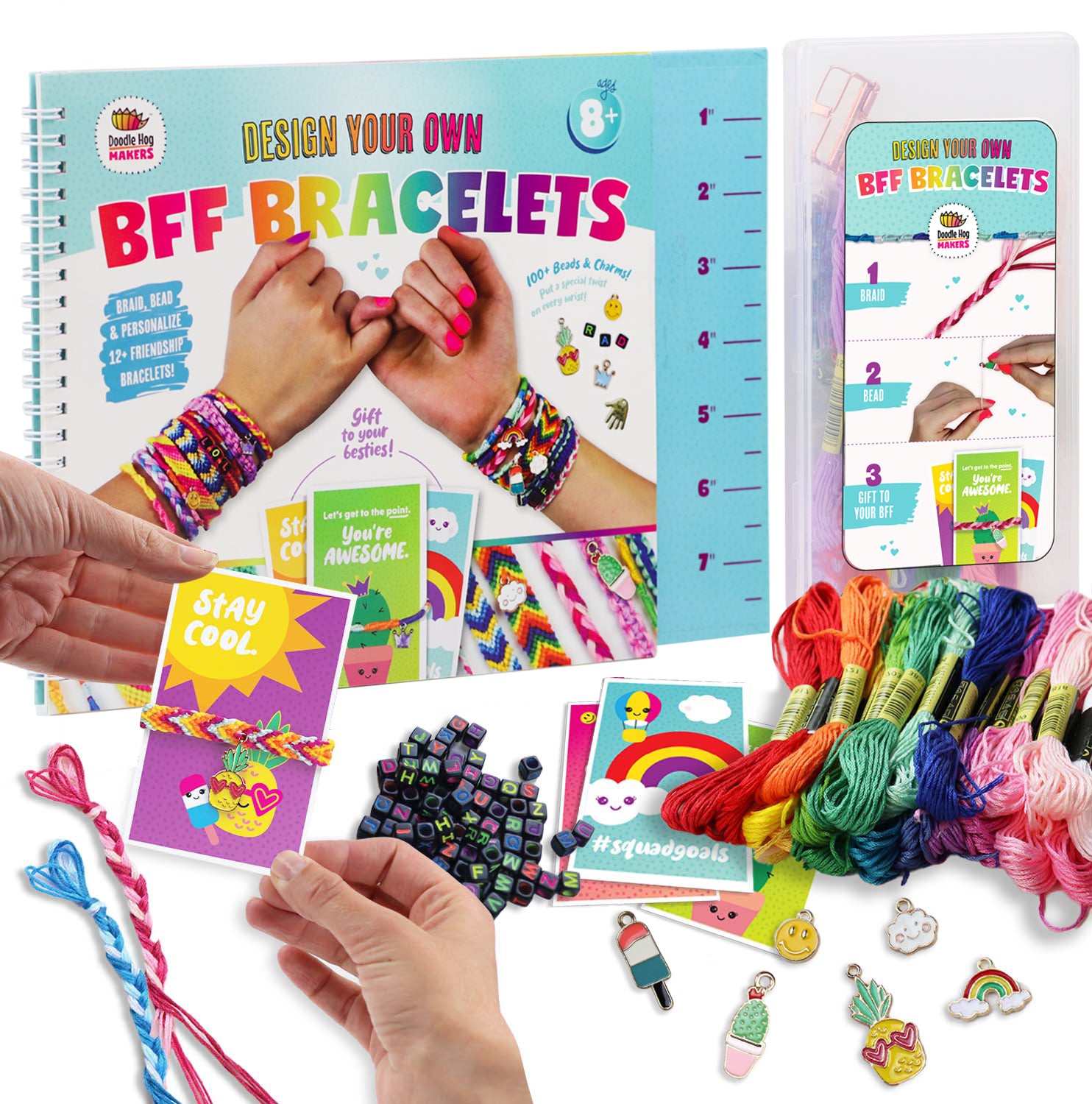 Friendship Bracelet Making Kit,Arts and Crafts for Kids Ages 8-12